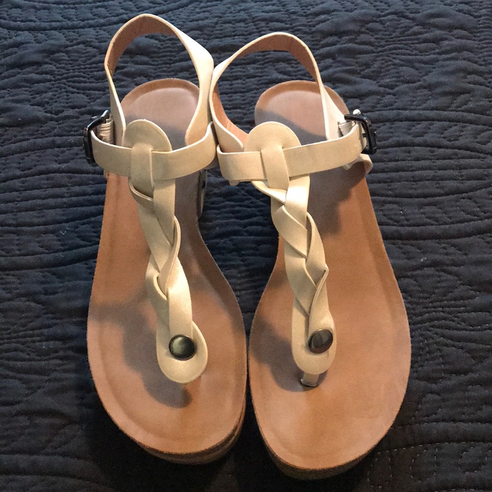 Thong Wedge Sandals